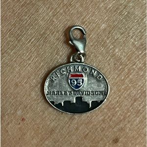 Harley Davidson sterling silver charm, Richmond, Virginia, I 95
